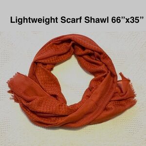 5/$15💥 Elegant Orange Scarf Shawl